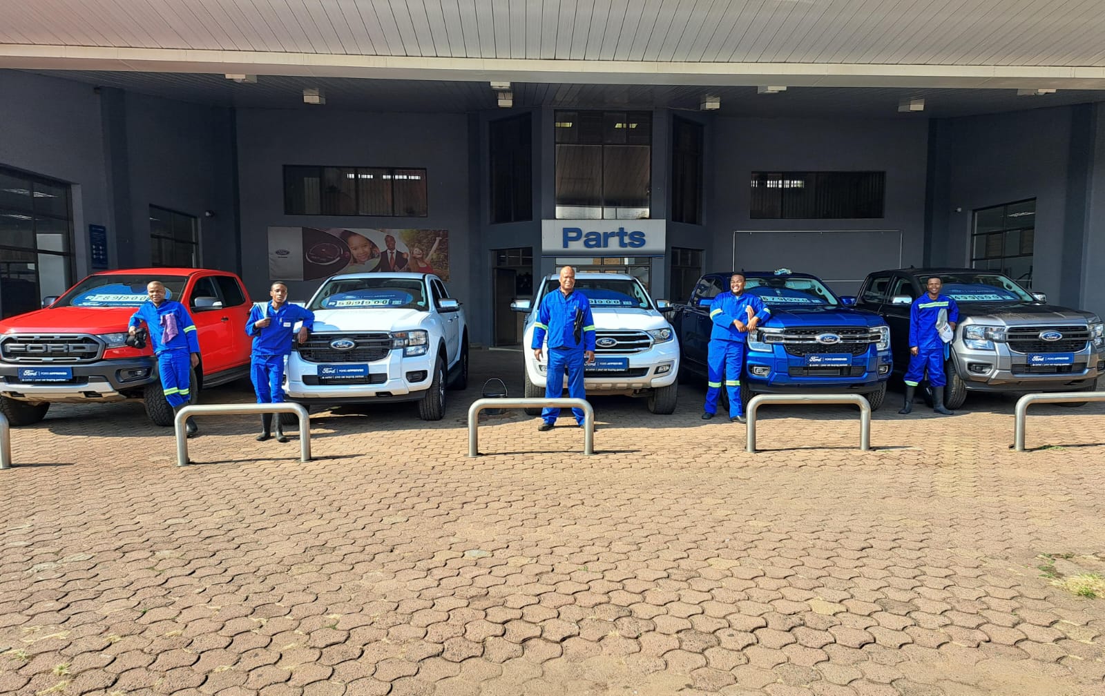 Automotive service team at Ford dealership