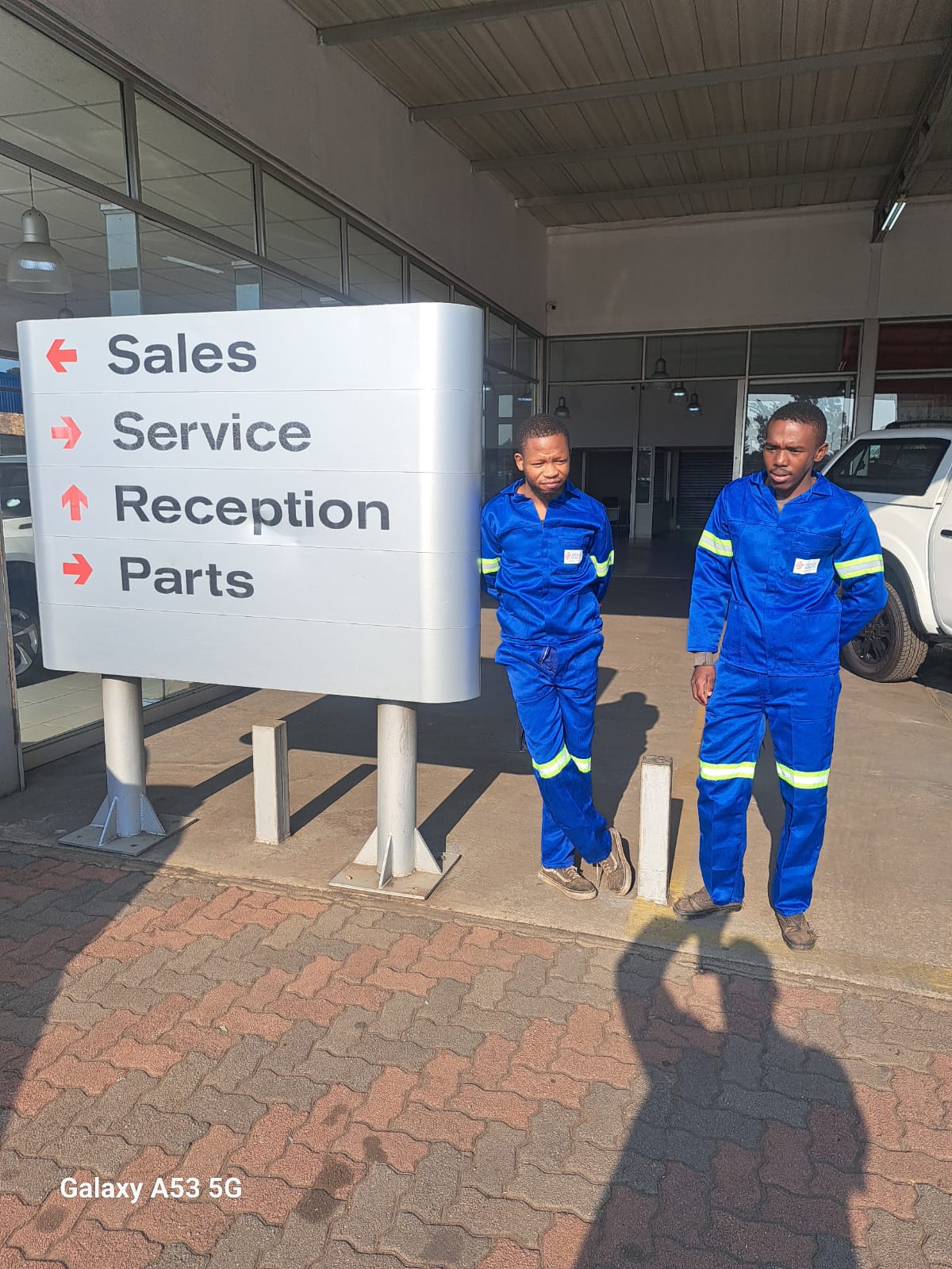 Automotive service team at Nissan dealership