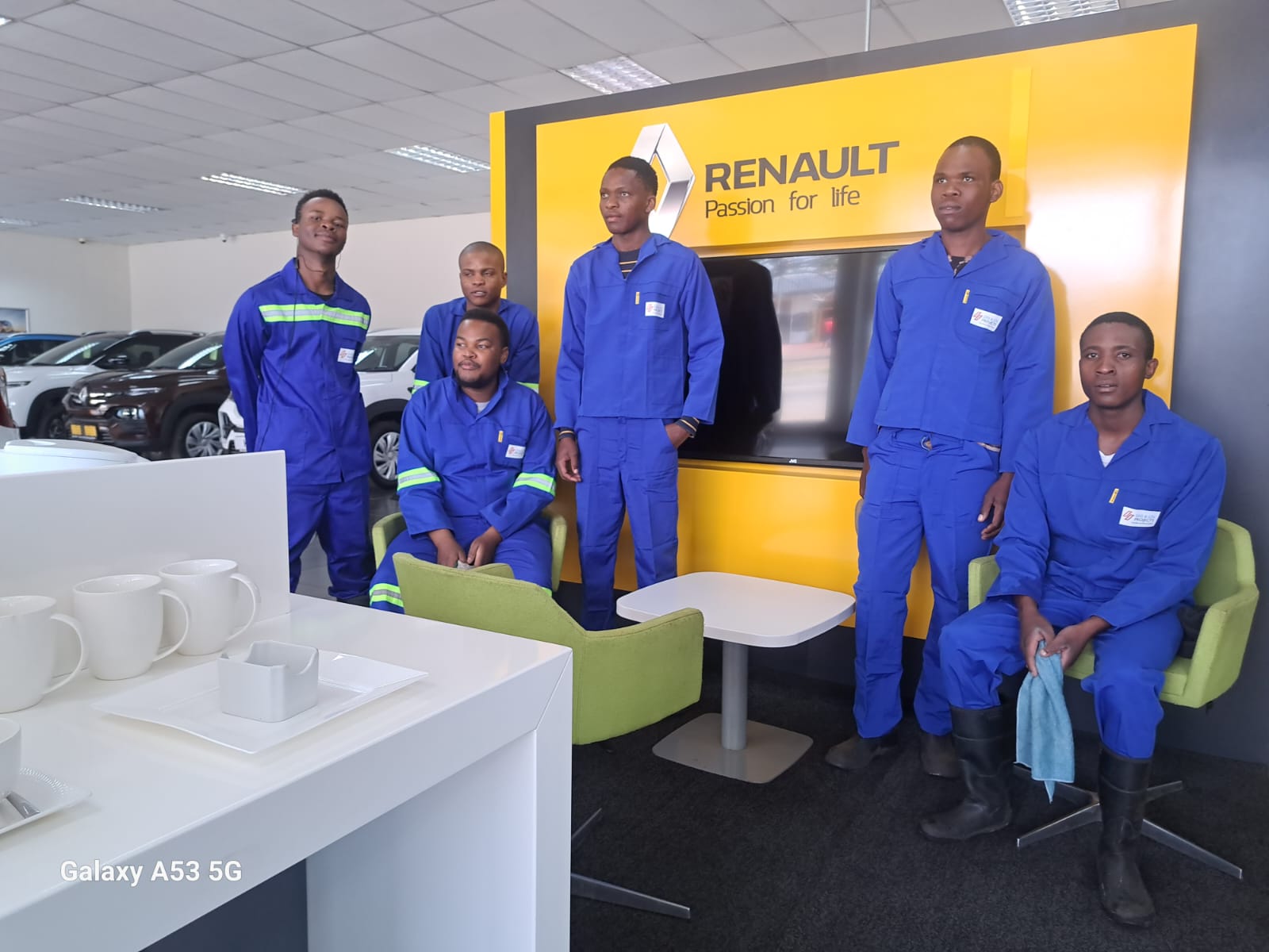 DSS & CN Projects team at Renault dealership
